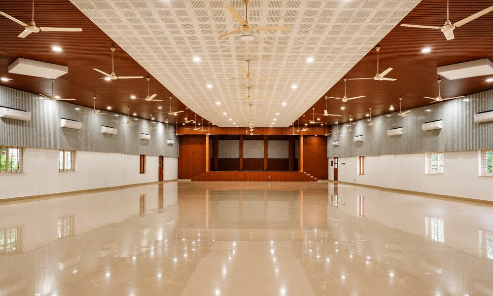 Main Hall with the stage  (Sandal Wood Hall)